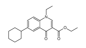 1-ethyl-3-carboethoxy-4-oxo-6-cyclohexyl- 1,4-dihydro-quinoline Structure