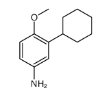 3-cyclohexyl-4-methoxyaniline Structure