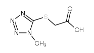 (1-METHYL-1 H-TETRAZOL-5-YLSULFANYL)-ACETIC ACID结构式