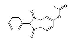 (1,3-dioxo-2-phenylinden-5-yl) acetate Structure