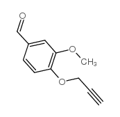 3-甲氧基-4-(丙-2-炔-1-基氧基)苯甲醛结构式