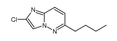 6-n-butyl-2-chloroimidazo[1,2-b]pyridazine结构式