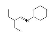 N-cyclohexyl-2-ethylbutan-1-imine Structure