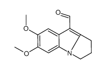 6,7-dimethoxy-2,3-dihydro-1H-pyrrolo[1,2-a]indole-4-carbaldehyde结构式