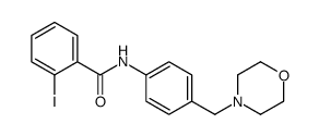 2-iodo-N-[4-(morpholin-4-ylmethyl)phenyl]benzamide结构式