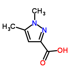 1,5-Dimethyl-1H-pyrazole-3-carboxylic acid structure