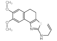 N-Allyl-N-(7,8-dimethoxy-4,5-dihydronaphtho[1,2-d][1,3]thiazol-2-yl)amine结构式