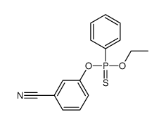 3-[ethoxy(phenyl)phosphinothioyl]oxybenzonitrile结构式