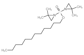 Phosphinic acid, bis(2,2-dimethyl-1-aziridinyl)-, dodecyl ester Structure