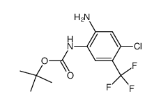 (2-amino-4-chloro-5-trifluoromethyl-phenyl)-carbamic acid tert-butyl ester结构式