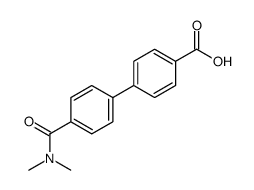 4-[4-(dimethylcarbamoyl)phenyl]benzoic acid Structure