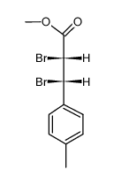 (trans)-methyl 2,3-dibromo-3-(p-tolyl)propanoate结构式