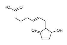 7-(2-hydroxy-5-oxocyclopent-3-en-1-yl)hept-5-enoic acid Structure