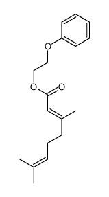 2-phenoxyethyl 3,7-dimethylocta-2,6-dienoate Structure
