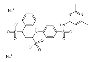 disodium 1-[[4-[[(2,6-dimethyl-4-pyrimidinyl)amino]sulphonyl]phenyl]amino]-3-phenylpropane-1,3-disulphonate picture