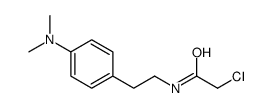 2-chloro-N-[2-[4-(dimethylamino)phenyl]ethyl]acetamide结构式