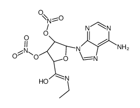 2',3'-di-O-nitro-(5'-N-ethylcarboxamido)adenosine structure