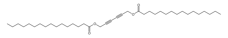 Hexadecanoic acid 6-hexadecanoyloxy-hexa-2,4-diynyl ester结构式