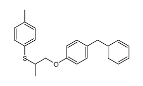 1-benzyl-4-[2-(4-methylphenyl)sulfanylpropoxy]benzene结构式