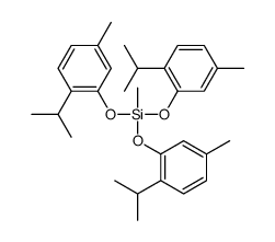 methyl-tris(5-methyl-2-propan-2-ylphenoxy)silane结构式