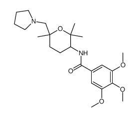3,4,5-trimethoxy-N-(2,2,6-trimethyl-6-pyrrolidin-1-ylmethyl-tetrahydro-pyran-3-yl)-benzamide Structure