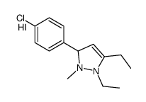 3-(4-chlorophenyl)-1,5-diethyl-2-methyl-1,3-dihydropyrazol-1-ium,iodide Structure