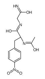 (2S)-2-acetamido-N-(2-amino-2-oxoethyl)-3-(4-nitrophenyl)propanamide结构式