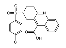 2-(4-chlorophenyl)sulfonyl-3,4-dihydro-1H-benzo[b][1,6]naphthyridine-10-carboxylic acid Structure