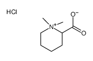 1,1-dimethylpiperidin-1-ium-2-carboxylic acid,chloride Structure