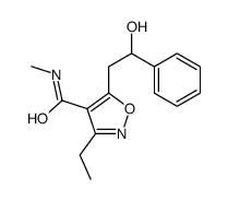 3-ethyl-5-(2-hydroxy-2-phenylethyl)-N-methyl-1,2-oxazole-4-carboxamide Structure