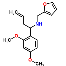 [1-(2,4-DIMETHOXY-PHENYL)-BUT-3-ENYL]-FURAN-2-YLMETHYL-AMINE structure