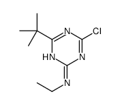 4-tert-butyl-6-chloro-N-ethyl-1,3,5-triazin-2-amine结构式