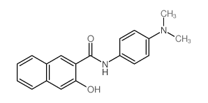 N-(4-dimethylaminophenyl)-3-hydroxy-naphthalene-2-carboxamide structure