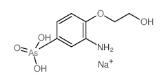 [3-amino-4-(2-hydroxyethoxy)phenyl]arsonic acid Structure
