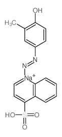 4-[(2E)-2-(3-methyl-4-oxo-1-cyclohexa-2,5-dienylidene)hydrazinyl]naphthalene-1-sulfonic acid picture