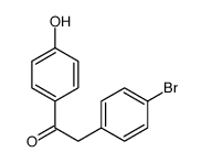 2-(4-bromophenyl)-1-(4-hydroxyphenyl)ethanone结构式