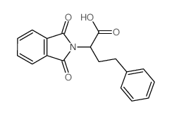 2-(1,3-dioxoisoindol-2-yl)-4-phenyl-butanoic acid结构式