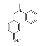 (4-aminophenyl)methylidene-methyl-phenylazanium Structure