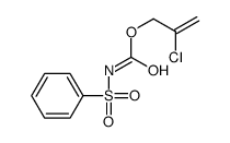 2-chloroprop-2-enyl N-(benzenesulfonyl)carbamate Structure