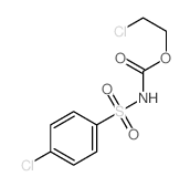 Carbamic acid,[(4-chlorophenyl)sulfonyl]-, 2-chloroethyl ester (9CI) structure