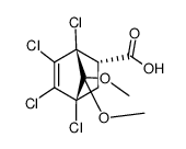 (+/-)-(1R*,2R*,4S*)-1,4,5,6-tetrachloro-7,7-dimethoxybicyclo<2.2.1>hept-5-en-2-ylcarboxylic acid Structure