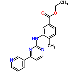 4-Methyl-3-[[4-(3-pyridinyl)-2-pyrimidinyl]amino]benzoic acid ethyl ester structure