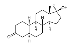 17β-Hydroxy-17-methyl-5α-estran-3-one Structure