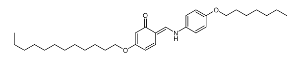 3-dodecoxy-6-[(4-heptoxyanilino)methylidene]cyclohexa-2,4-dien-1-one Structure