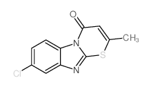 4H-[1,3]Thiazino[3,2-a]benzimidazol-4-one,8-chloro-2-methyl-结构式