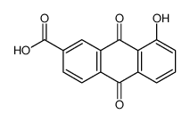 8-hydroxy-9,10-dioxoanthracene-2-carboxylic acid Structure