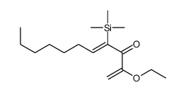 2-ethoxy-4-trimethylsilylundeca-1,4-dien-3-one结构式