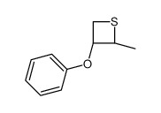 Thietane, 2-methyl-3-phenoxy-, (2R,3S)-rel- (9CI) structure