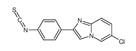 6-chloro-2-(4-isothiocyanatophenyl)imidazo[1,2-a]pyridine Structure