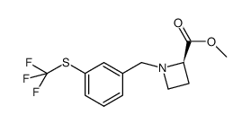 1-(3-trifluoromethylthiobenzyl)azetidine- 2R-carboxylic acid methyl ester结构式